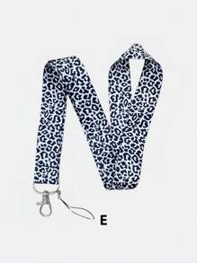 1 Stück Tier Leoparden Muster Zebra Muster Handyband Langes Band Süße Kuh Lanyard Schlüsselanhänger Kartenhalter Lanyard Auto Zubehör Taschenbehang Schule Tier Goth Y2k Taschenzubehör Lanyards mit ID Halter Auto Zubehör Taschenbehang