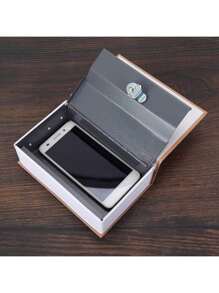 1 Pc Safe Box With 2 Keys, 180x115x55mm, Cash/ Jewelry / Money Box, For Home Office Traveling