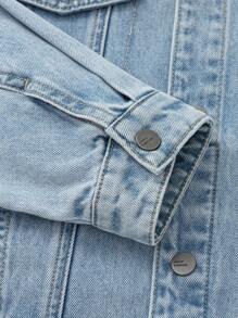 Balabala Tween Boys' Denim Jacket, Stylish Spring Coat