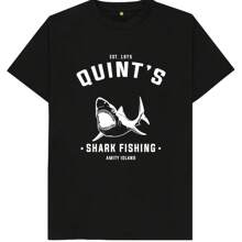 Quint's Shark Fishing Amity Island Est. 1975 Mens Womens Kids T Shirt