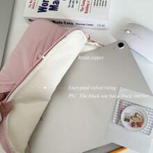 1PC Korean Ins Blogger Pink Butterfly End Mouth Tablet Wewnętrzna torba 11/13 cala Przechowywanie laptopa