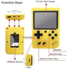 Valentine's Day Gift For Boyfriend Handheld Mini Handheld Game Console Supports Single And Double Handheld Game Consoles - Black - View 4