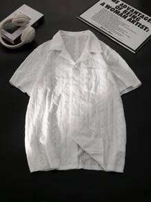 男士休闲时尚针织衬衫，春夏