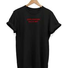 Explanation Kills Art Shirt, Artist T-Shirt, Aesthetic Clothing, Soft Grunge Clothes, Pastel Goth Apparel, Gothic Fashion, Artsy Gifts