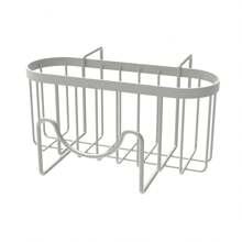 1pc Sponge Holder For Kitchen Sink - Movable Kitchen Sink Caddy With M Shape Hook, Stainless Steel Hanging Sponge Caddy For Dish Sponge, Brush, Sink Stopper Organizer In Double Bowl Sink, Black - Multicolor - View 13