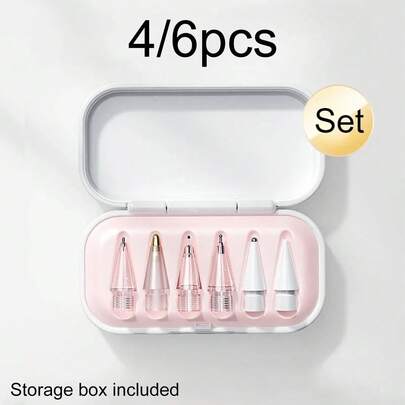 适用于 Apple Pencil 1/2 Pro 的通用软笔尖，平板电脑笔尖，兼容 Apple Pencil 和 iPad Pro，是送给母亲、家人、朋友的生日、节日礼物，也是一款不错的笔配件。