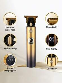 男士专业理发器、理发剪、胡须修剪器、理发套装、节日礼物 - 彩色 - 查看 7