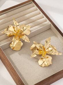 欧美风格花卉项链、花卉手链、花卉袖口手镯和花卉吊坠耳环、花卉戒指，女士，随机花卉设计 - 大花 - 查看 7