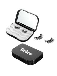 1pc Personalized Eyelash Case, Custom Eyelash Box For Celebrations, Bridesmaid Gift, Travel Eyelash Storage