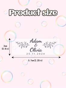 45pcs Wedding Bubble Tube Labels, Personalized Wedding Labels, Wedding Stickers Custom, Bubble Wand Label Clear, Bubbles Wedding Label, Bubble Party Custom Transparent Stickers, Multi-Functional High-Quality, Cute, Vintage, Custom, Personalized, Unique, Ideal Gifts For Him, Ideal Gifts For Her, Her, Girlfriend, Family, Friends, Son, School Students, Workers, Kids, Dining Room, Bathroom, Living Room, Bedroom, Office, Tea Room, School, Home, For Anniversaries, For Birthdays, For Weddings, For Graduation, For Housewarming,Wedding Essentials,Customized Wedding Crafts,Warm Ambience - Multicolor - View 11