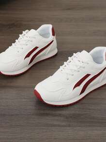 Nuevos tenis de mujer para primavera/otoño de estilo urbano, con plataforma, respirables, de color block y suela vulcanizada para uso casual