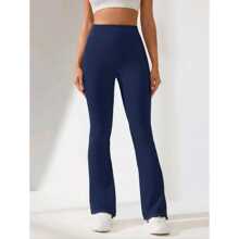 Anivas pantalones acampanados sin costura ajustados de punto para mujer, deportivo, modernos y versátiles