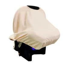 Combo - Baby Car Seat Cover, Sun Protection Hood And Belt Protectors - Various Colors - STRAW - View 3
