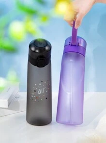 1pc Star Print Sports Water Bottle With 1pc Random Round Flavor Pod, Fruit Drink Flavor Pod, Outdoor Sports Creative Water Cup, Suitable For Fitness And Outdoor Sports, Fashionable Drinking Water Bottle, Birthday Gift - (Flavor Pods Only Improve The Sense Of Smell, Not Change The Taste) Does Not Change The Taste Of The Water, Just Makes It Smell Good - Multicolor - View 6