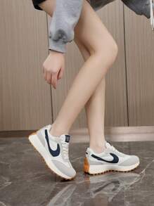 New Fashion Women Platform Shoes, Breathable Color Block Casual Comfortable Increase Height Sneakers, Suitable For Streetwear, Spring/Autumn - Milan - View 8