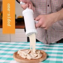 6pcs Manual Plastic Pasta Maker With 5 Molds, Kitchen Tool Set For Home Use - White - View 9