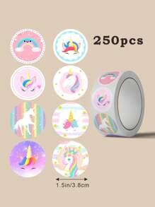 300pcs Cartoon Graphic Sticker - Multicolor - View 9