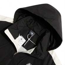 New Balance 男女通用户外防风休闲跑步训练连帽运动夹克 AMJ51323-CIO