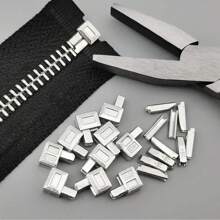 20pcs Premium Metal Zipper Sliders In Golden, Silvery, Bronze & Black - Smooth For DIY Clothing And Luggage Repair