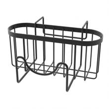 1pc Sponge Holder For Kitchen Sink - Movable Kitchen Sink Caddy With M Shape Hook, Stainless Steel Hanging Sponge Caddy For Dish Sponge, Brush, Sink Stopper Organizer In Double Bowl Sink, Black - Multicolor - View 15