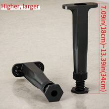 mupingmian 4PCS(7.09"~13.39") Adjustable Bed Frame Support Legs, Frame Center Slats Heavy Support Leg, Durable Furniture Suport Legs For Frame/Sofa/Dresser/Table, Legs Furniture Replacement Parts, - Chiều cao (7,09"~13,39") 4 CÁI - Xem 2