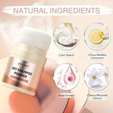 1 件/3 件男女通用丰盈发粉，天然植物配方干发洗发粉 - 控油，无需清洗，打造蓬松秀发，去除油脂，以及头发蓬松粉