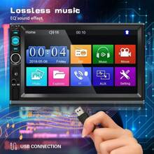 QueenDer Car 2DIN Radio 7" HD Touch Screen MP5 Player, GPS Wireless Stereo Aux SD-Card USB Input, For IOS And Android, Reversing Camera, Steering Wheel Control - Radio + Điều khiển từ xa - Xem 6
