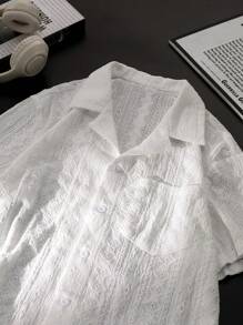 男士休闲时尚针织衬衫，春夏