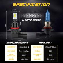4x White For HondaCivic 2006 2007 2008 2009-2011 LED Headlight High Low Beam Bulbs Combo Kit