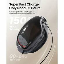 RENPHO Eyeris 3 - Masajeador de Ojos con Calor Controlado con voz en ingles, Máscara de Ojos Calentable con Ajuste de Masaje DIY, Dispositivos Oculares con Música Bluetooth para Alivio de Migrañas, Relajación, Ojeras, Regalos Ideales - 1 - Ver 7