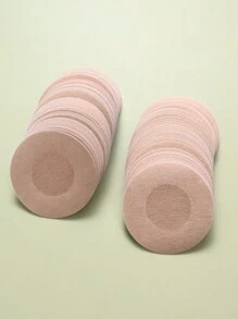 100 قطعة من أغطية الحلمة الممرضة ، قابلة للتخلص من الملابس الداخلية التي لا تترك آثارًا والتي تمكن عملية التنفس ،اكسسوارات الملابس الداخلية والألبسة للنساء، حاجب للثدي مخصص لحفلات المساء، إكسسوارات ملابس نسائية قابلة للتخلص منها - لون مشمشي - مشاهدة 4