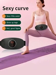 Rechargeable Waist Massager With Vibration - Includes Elastic Belt, USB Charging