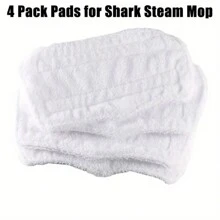 1pc White Microfiber Replacement Pad, Suitable For Shark Steam Mop - Washable And Reusable, Highly Absorbent, Easy To Install - Compatible With S3251, S3101, XT3010 And More - Multicolor - View 1