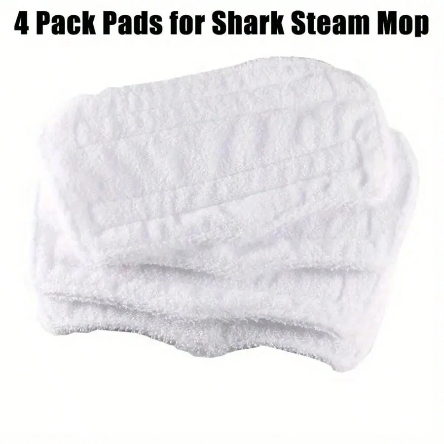 1pc White Microfiber Replacement Pad, Suitable For Shark Steam Mop - Washable And Reusable, Highly Absorbent, Easy To Install - Compatible With S3251, S3101, XT3010 And More - Multicolor - View 1