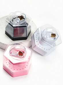 24孔多功能二合一美甲钻头展示收纳盒，带清洁刷 - 彩色 - 查看 4