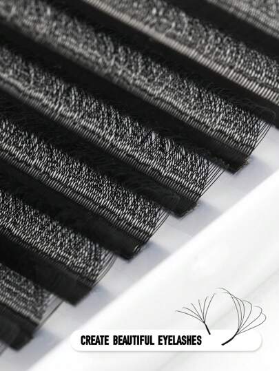 1pc LafiteRavi 6D Pre-Made Eyelash Cluster, W-Shape 0.07mm Faux Mink Natural Soft Blooming Lashes, Self-Curling Thick Eyelash Cluster, Eyelash Cluster, Individual Lashes, False Eyelashes