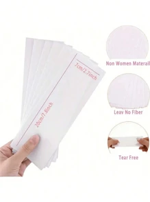 50 张/100 张一次性蜡纸条，无痛脱毛，适用于面部、眉毛、腿部、身体，脱毛纸，适用于家庭、沙龙、送给朋友的日常礼物、理发沙龙的美发产品和配件美容旅行必需品