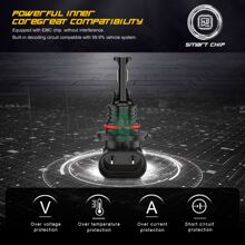 4x White For HondaCivic 2006 2007 2008 2009-2011 LED Headlight High Low Beam Bulbs Combo Kit