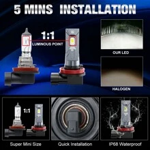 S&D H11 LED Car Headlight Bulbs 9005 HB3 9006 HB4 LED Bulb Car Headlamp Fog Light Auto Lamp 12V 6000K