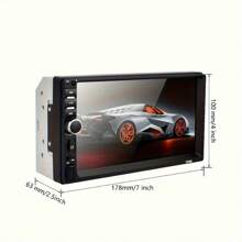 Universal 2 Din Car Radio 7 Inch Autoradio Multimedia Player HD Touch Screen Auto Audio Car Player Car Stereo MP5 USB FM With Reversing Camera - MP5 - View 2