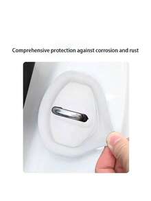 4件装硅胶锁扣保护套汽车门锁减震垫加厚防撞贴全保护通用 - 均碼 - 查看 8