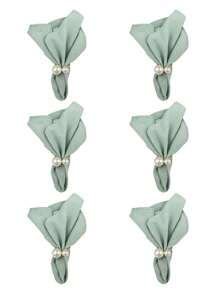 Guardanapos casuais de cor sólida, 2/6/12 peças, laváveis, adequados para casamento, dia dos namorados, casa, uso diário, festa, respiráveis e leves, primavera/verão