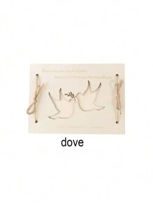 1 szt. Drewniany pusty wydrukowany drewniany klips do deski, ręcznie robione ozdoby stołowe do przechowywania pieniędzy, kreatywne prezenty z drewna na przyjęcie, klips do deski do przechowywania pieniędzy