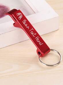 LICVIC 50/100/150/200 定制文字开瓶器钥匙扣，个性化彩色啤酒开瓶器，定制高档不锈钢钥匙扣开瓶器，可定制饮料开瓶器，个性化文字啤酒开瓶器钥匙扣，服装配饰，时尚秋季风格，送给男朋友、女朋友、家人和朋友的礼物。 - 風格A - 查看 2