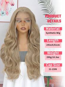 13x6英寸长卷发假发，耐热合成纤维，预拔毛发际线，高清蕾丝前假发，24英寸黑色合成纤维，每根发丝均预先拔毛，自然发际线，适合日常佩戴，高品质，是女孩、女性、角色扮演的理想之选，外观自然，优质柔软合成假发，适合圣诞节、新年、狂欢节、音乐节和其他场合。 - 彩色 - 查看 6