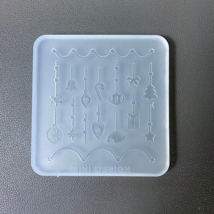 圣诞链树脂铸造模具，硅胶模具配件，树脂液体模具，树脂钥匙扣硅胶模具，树脂模具 - 矽膠 - 查看 2
