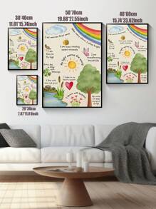 Kids Affirmation Poster, I Am Affirmations Kids, Learning Posters, Montessori Poster, Affirmation Kids, Kids Mental Health, Self-Love,For Living Room Bedroom Kids Room Decor,No Frame