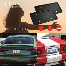 Silicone License Plate Frame: The Ultimate Rustproof, Rattleproof, And Weatherproof Front & Back Car Plate Bracket Holders - one-size - View 4