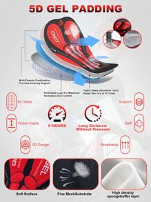 [Spring/Summer] X-TIGER Men's Padded Bike Shorts - Men's Cycling Shorts With 5D Gel Padding For Mountain Bike And Road Bike