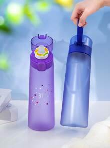 1pc Star Print Sports Water Bottle With 1pc Random Round Flavor Pod, Fruit Drink Flavor Pod, Outdoor Sports Creative Water Cup, Suitable For Fitness And Outdoor Sports, Fashionable Drinking Water Bottle, Birthday Gift - (Flavor Pods Only Improve The Sense Of Smell, Not Change The Taste) Does Not Change The Taste Of The Water, Just Makes It Smell Good - Multicolor - View 9